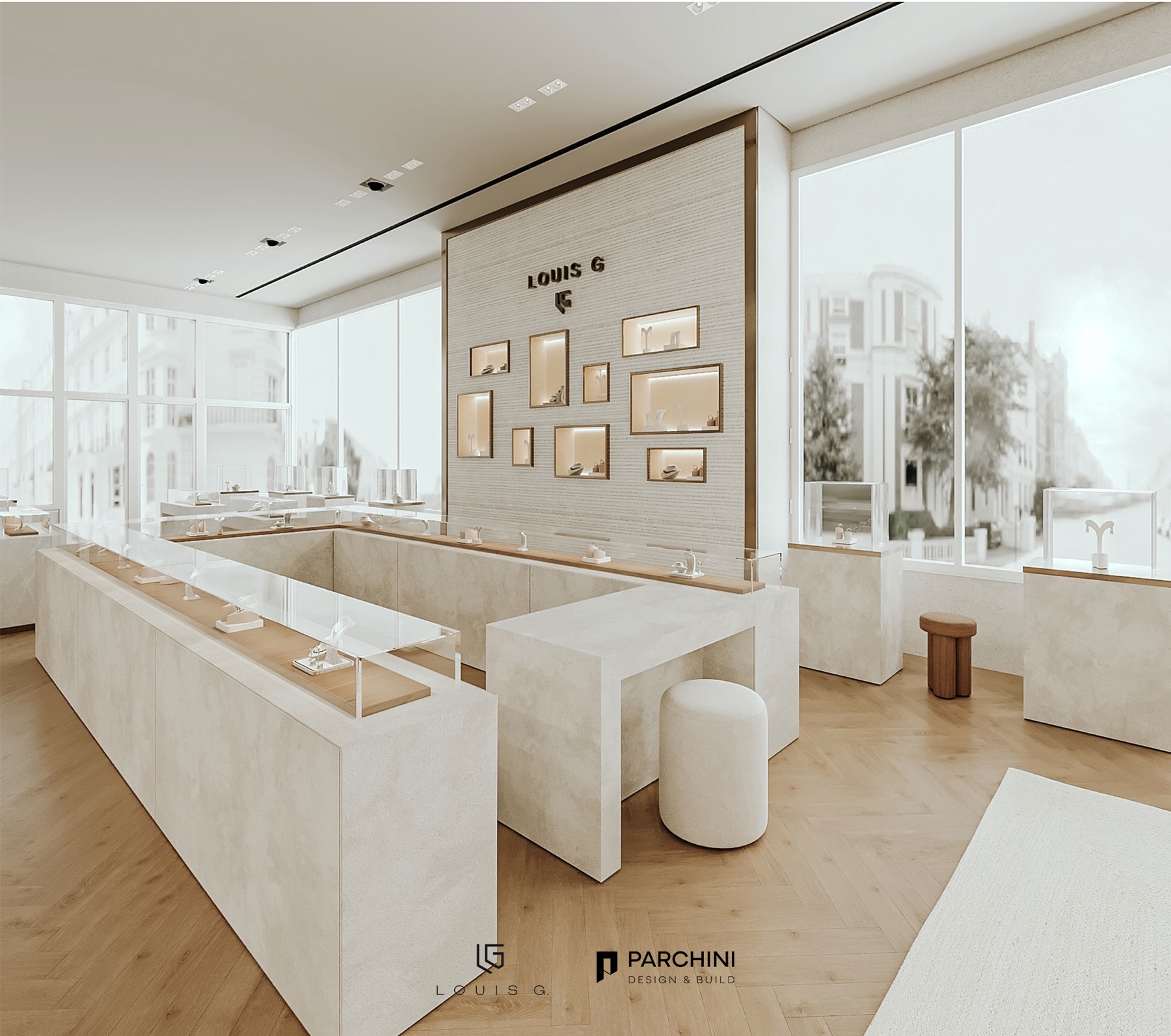 A private design area in the Louis G. Jewelry showroom